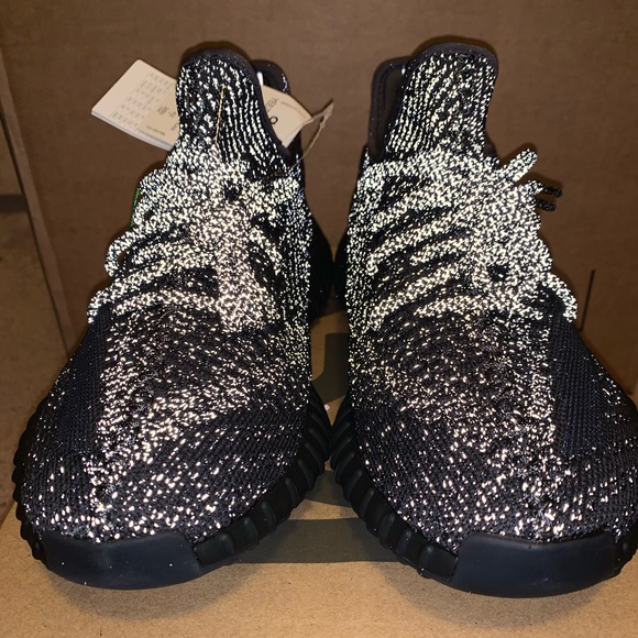 Yeezy Boost 350 V2 Reflective Black Sz 8.5 - Picture 7 of 8